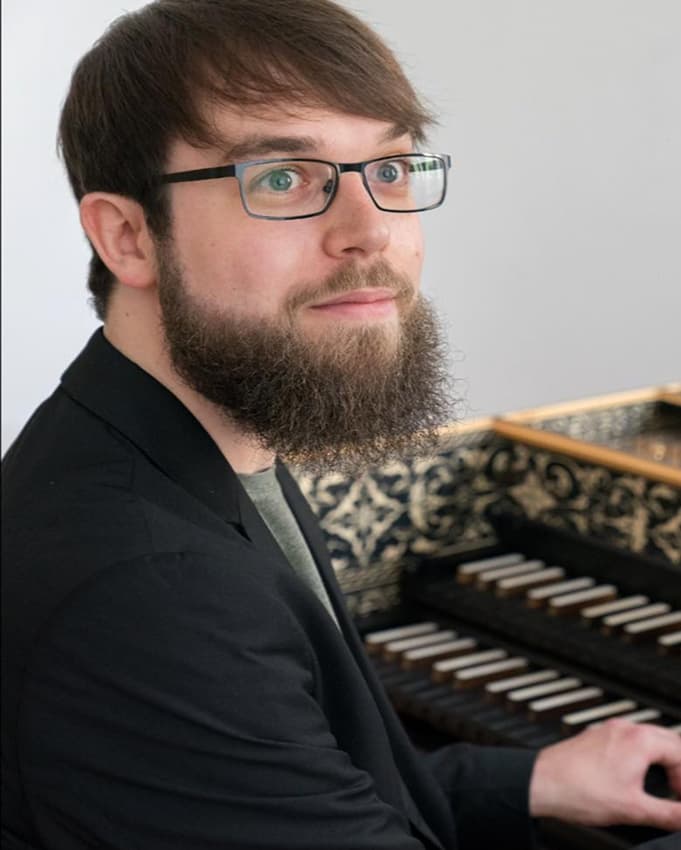 Portrait du claveciniste David Erzberger